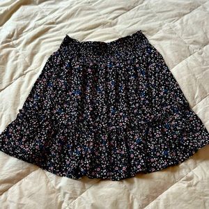 Black Teen Girl Floral Shirt
